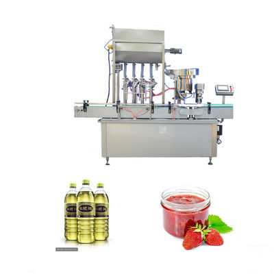 China Pneumatic System Essential Oil Filling Machine For Soy Bean / Palm / Oliver Oil supplier
