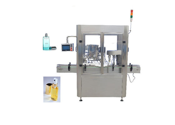 China PLC Controller Perfume Spray Machine , Two Filling Nozzles Perfume Packaging Machine supplier