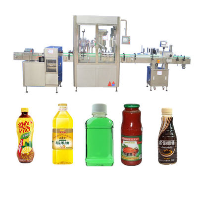 China Pneumatic Driven Juice Filling Machine / 304SS Beverage Syrup Filling Machine supplier